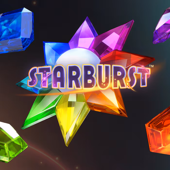 Starburst slot featuring vibrant gem symbols and expanding wilds